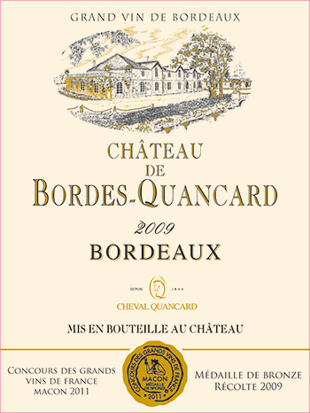 Vino Bordeaux Ch�teau De Bordes-Quancard 2010