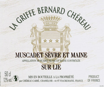Vino Val de Loire La Griffe Bernard Chereau 2011